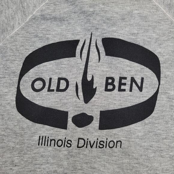 Vintage 90s Old-Ben Raglan Sweatshirt Womens XL 21x25 Gray - Picture 12 of 14